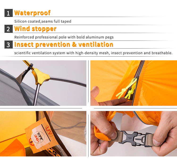 Cheap Goat Tents NatureHike Silicone Portable Ultralight Tent Waterproof 4000+ tents Double Layer Outdoor Camping Travel Tent NH Camping Tents   